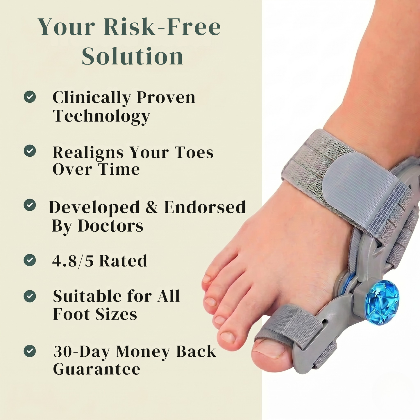 Straighten Your Bunion At Home - Visible Relief in as Little as 30 Days